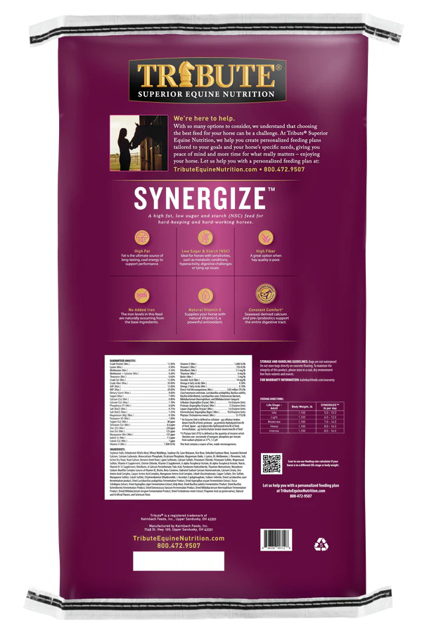 Tribute Synergize™ Pelleted Horse Feed - Image 2