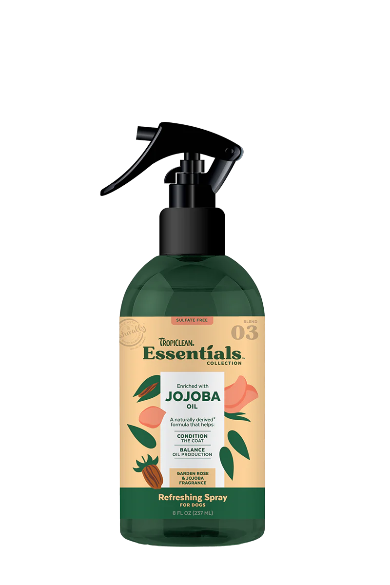 Tropiclean Essentials Jojoba Deodorizing Spray for Dogs