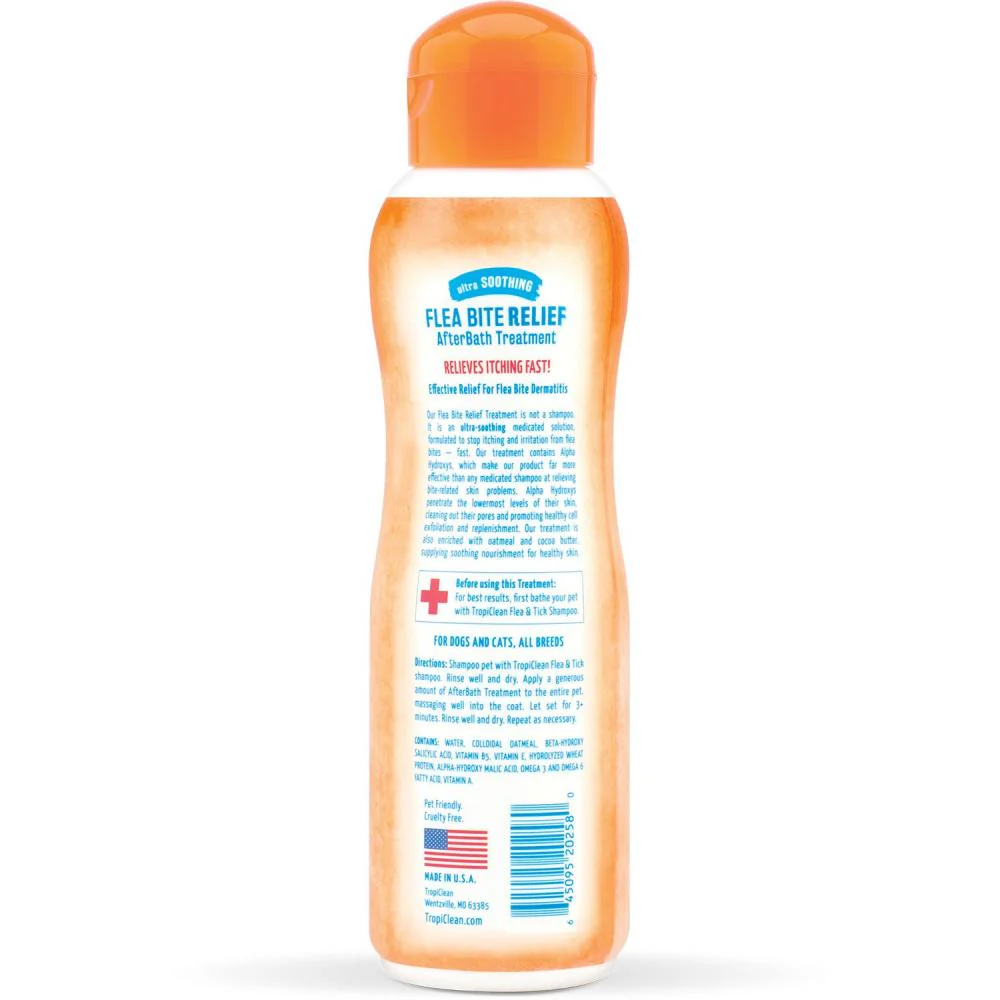 Tropiclean Flea & Tick After Bath, Bite, Relief Treatment for Dogs & Cats - Image 2