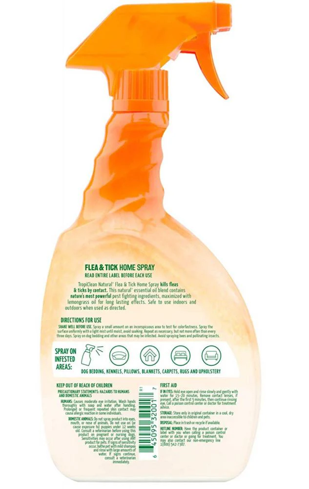 TropiClean Natural Flea & Tick Home Spray - Image 2