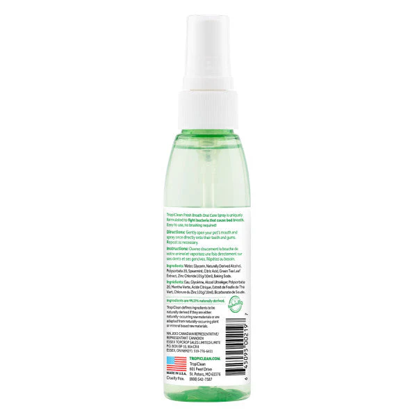 TropiClean Fresh Breath Oral Care Spray for Pets - Image 2