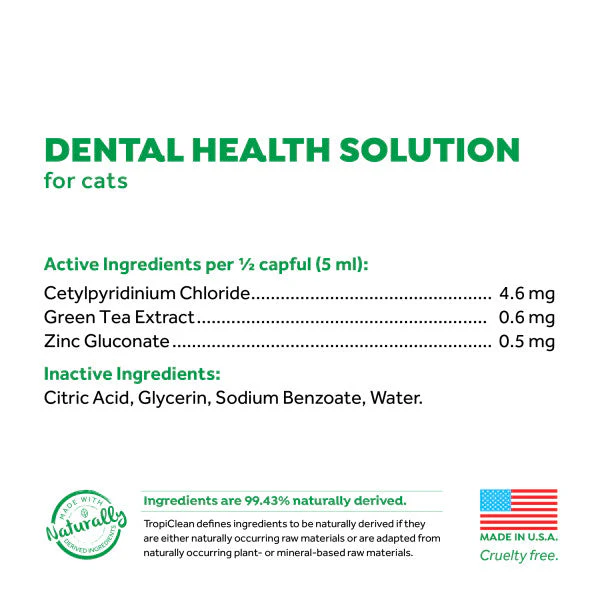 TropiClean Fresh Breath Dental Health Solution for Cats - Image 3