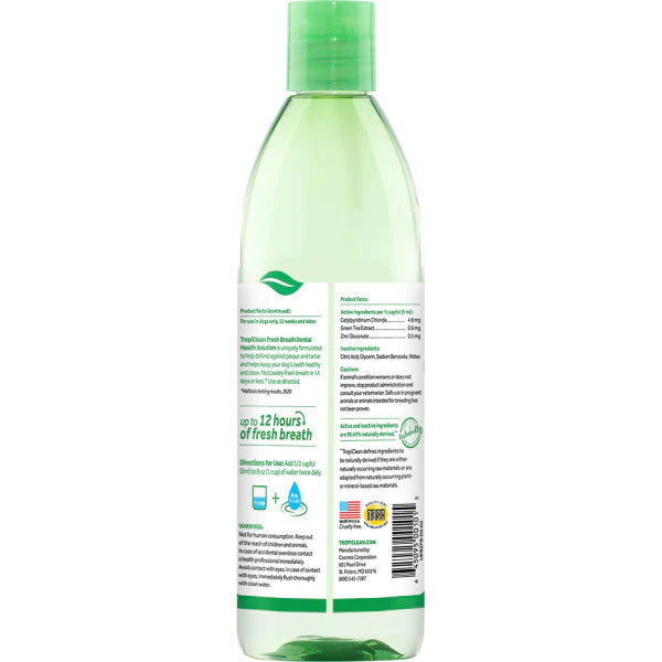 TropiClean Fresh Breath Dental Health Solution for Dogs - Image 3