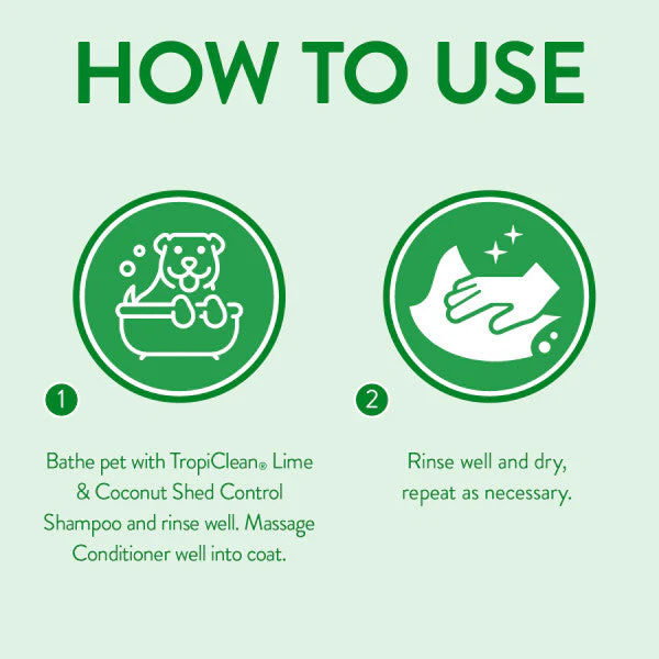 TropiClean Lime & Cocoa Butter Shed Control Conditioner for Pets - Image 5
