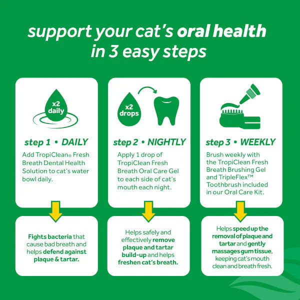 TropiClean Fresh Breath No Brushing Clean Teeth Dental & Oral Care Gel for Cats - Image 7