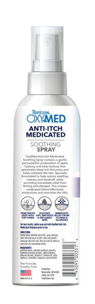 TropiClean OxyMed Medicated Anti itch Spray for Pets - Image 2