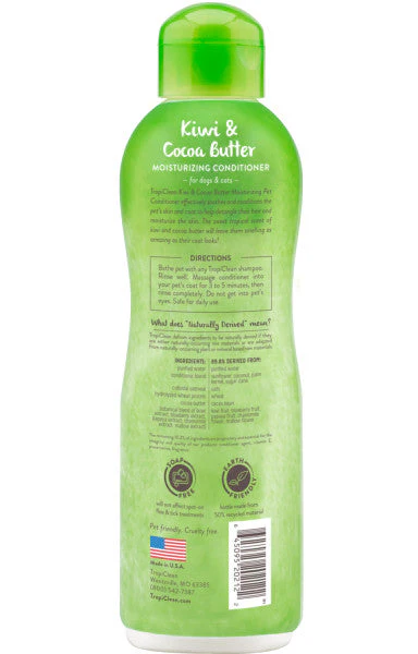 TropiClean Kiwi & Cocoa Butter Moisturizing Conditioner for Pets - Image 2