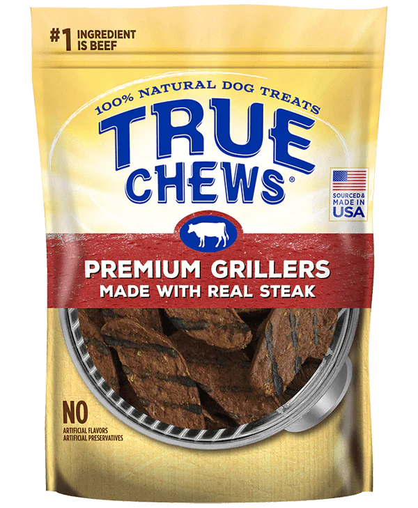 True Chews Premium Grillers with Real Steak Dog Treats