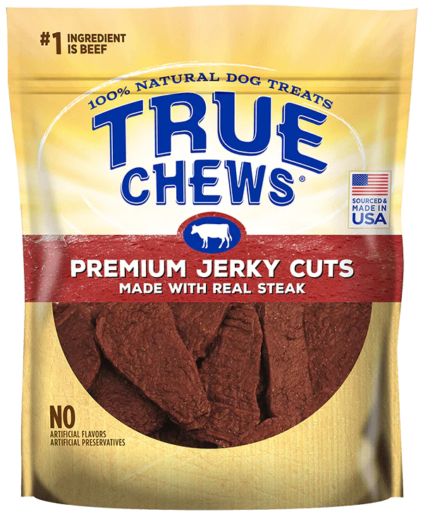 True Chews Premium Jerky Cuts with Real Steak Dog Treats