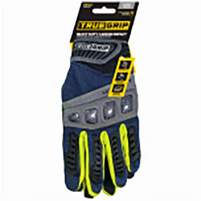 True Grip Heavy-Duty Work Gloves Touchscreen Compatible Knuckle Protection - Image 2