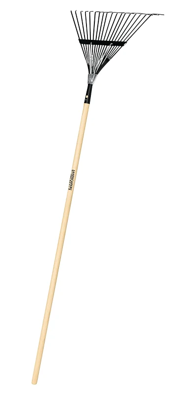 Landscapers Select Lawn/leaf Rake Steel Tine Wood Handle - Image 2