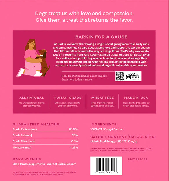 Barkin Wild Caught Salmon Freeze-Dried Treat - Image 4
