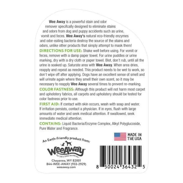 Wee Away X2 Stain & Odor for Dogs & Puppies Green Tea Scent - Image 3