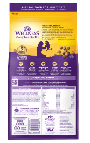 Wellness Complete Health Grain Free Indoor Healthy Weight Chicken Recipe Dry Cat Food - Image 2