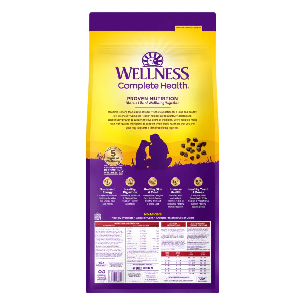 Wellness Complete Health Grained Beef & Barley Recipe Adult Dry Dog Food - Image 4