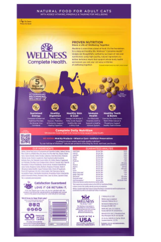 Wellness Complete Health Grained Salmon Meal Dry Cat Recipe - Image 4