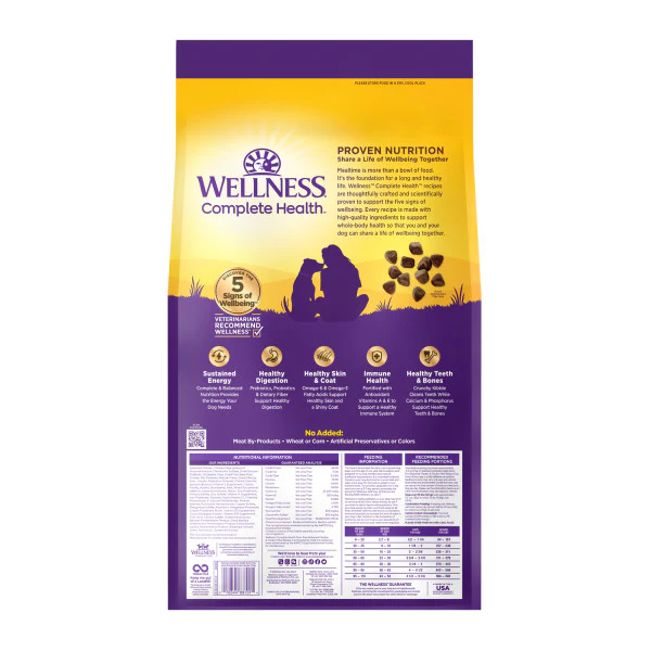 Wellness Complete Health Natural Adult Grain Free Deboned Chicken and Chicken Meal Recipe Dry Dog Food - Image 2