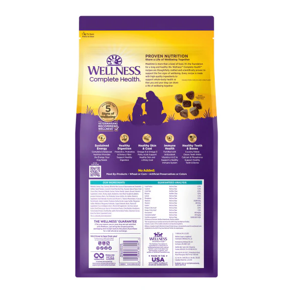 Wellness Complete Health Natural Adult Whitefish and Sweet Potato Recipe Dry Dog Food - Image 2