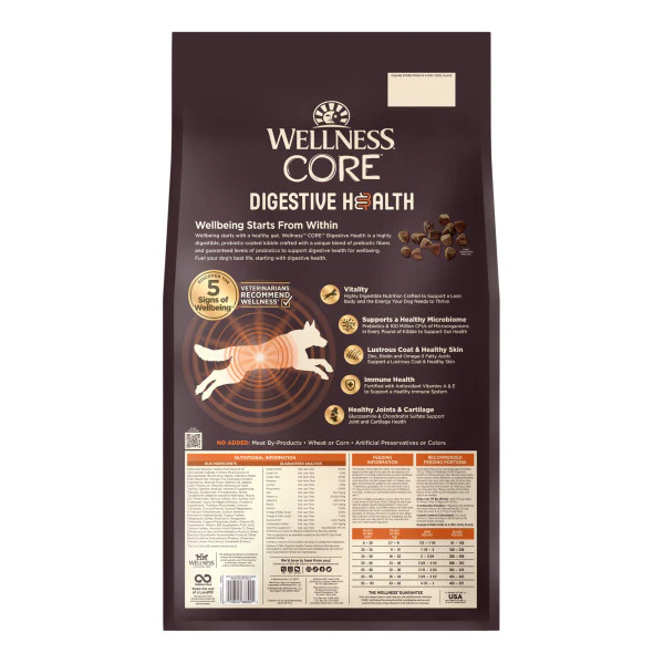 Wellness CORE Digestive Health Chicken & Brown Rice Dog Food - Image 2