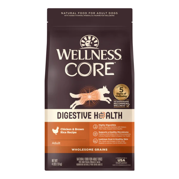 Wellness CORE Digestive Health Chicken & Brown Rice Dog Food - Image 3