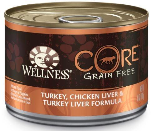 Wellness CORE Grain Free Natural Turkey, Chicken and Turkey Liver Recipe Wet Canned Dog Food - Image 2