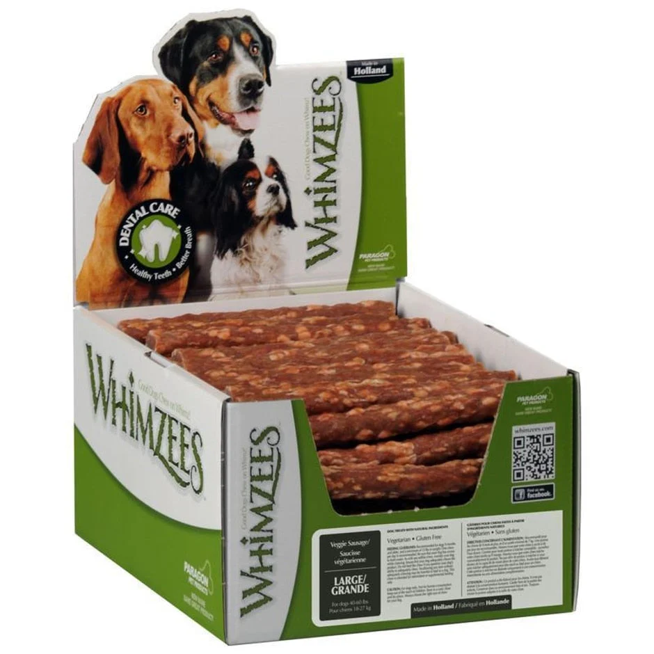 Whimzees Veggie Sausage Dental Chew Dog Treats - Image 7