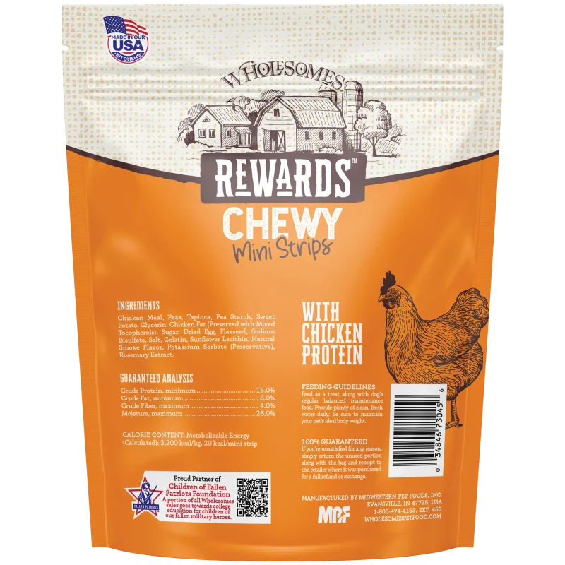 Wholesomes™ Rewards Chewy Chicken Mini Strips 7 oz. Dog Treats - Image 2