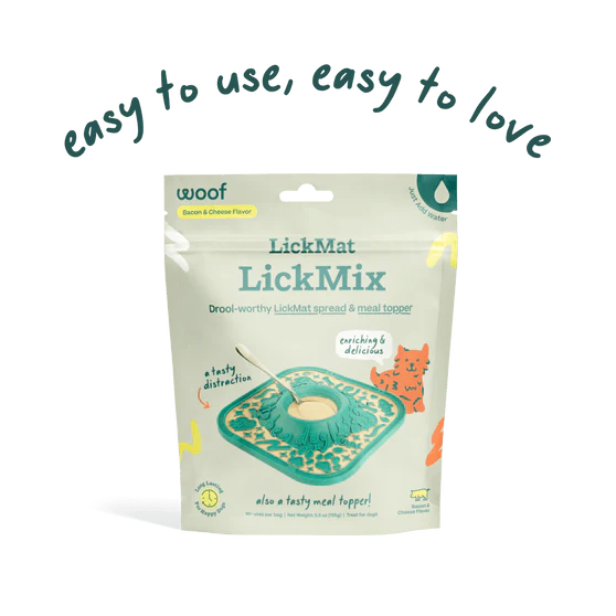 Woof LickMat Bacon & Cheese LickMix