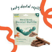 Woof Bite n' Brush Refills Dog Toy - Image 6