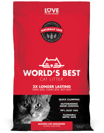 World's Best Multiple Cat Clumping Formula Cat Litter - Image 2