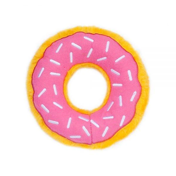 ZippyPaws Donutz Squeaky No Stuffing Plush Dog Toy - Image 3
